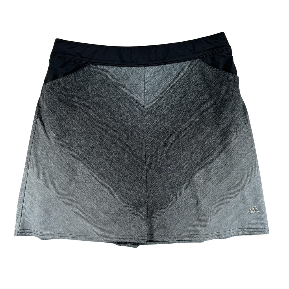 Adidas Skort Womens Small Chevron Tennis Running Athletic Pockets Lined Golf